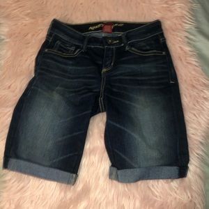 Long Jean Shorts